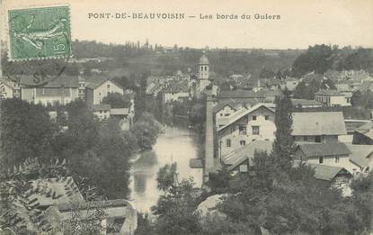 / CPA FRANCE 38 "Pont de Beauvoisin, les bords du Guiers"