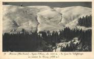 74 Haute Savoie / CPA FRANCE 74 "Morzine, sommet du Plenay" / GARE TELEPHERIQUE
