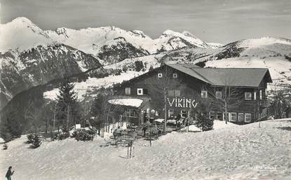 / CPSM FRANCE 74  "Morzine, restaurant  et super Morzine"