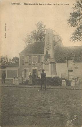 / CPA FRANCE 94 "Créteil, monument du commandant de la Charrière"