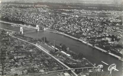 / CPSM FRANCE 94 "Alfortville, le pont suspendu sur la Seine"