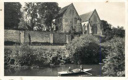 / CPSM FRANCE 27 "Pont de l'Arche, l'abbaye de Bon Port et l'Eure"