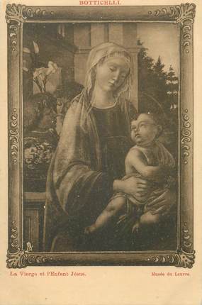 CPA  TUCK /  Tableau La Vierge et l'Enfant Jésus, Le Louvre