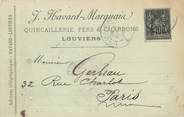 27 Eure / CPA FRANCE 27 "Louviers" / QUINCAILLERIE / CARTE PUBLICITAIRE