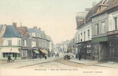 / CPA FRANCE 27 " Le Neubourg, rue de l'hôtel de ville "