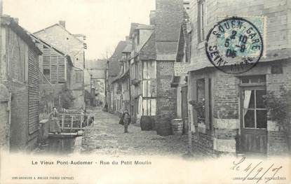 / CPA FRANCE 27 "Pont Audemer, rue du petit moulin"