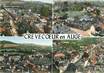 / CPSM FRANCE 14 "Crevecoeur en Auge, vue générale"