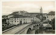 16 Charente CPSM FRANCE 16 "Mansle, le pont et l'Hotel du Moulin"