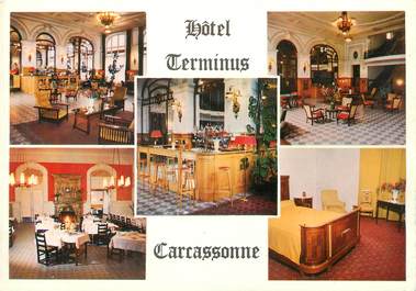 / CPSM FRANCE 11 "Carcassonne, hôtel Terminus"