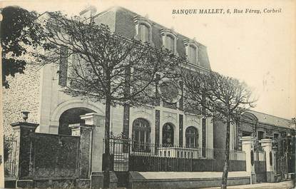 / CPA FRANCE 91 "Corbeil, banque Mallet"