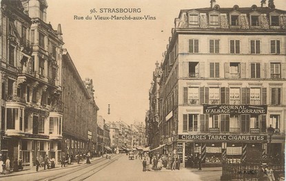 / CPA FRANCE 67 "Strasbourg, rue du vieux marché aux vins"