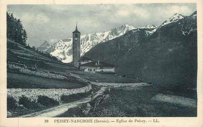 / CPA FRANCE 73 "Peisey Nancroix, église de Peisey"