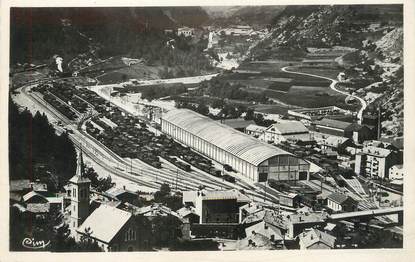 / CPSM FRANCE 73 "Modane Fourneaux, vue générale de la gare et les usines Matussier"