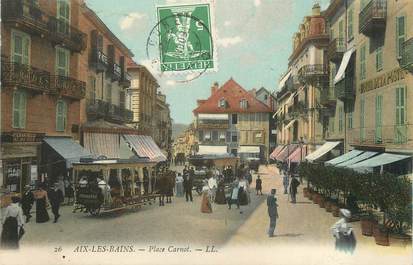 / CPA FRANCE 73 "Aix les Bains, place Carnot"