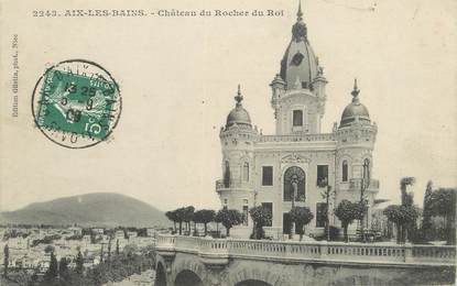 / CPA FRANCE 73 "Aix les Bains, château du rocher du roi"