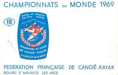 / CPA FRANCE 73 "Bourg Saint Maurice, fédération française de Canoë Kayak"