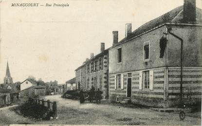 CPA FRANCE 51 "Minaucourt, rue Principale"