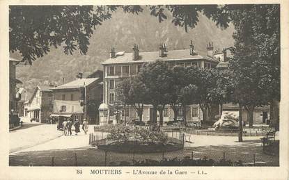 / CPA FRANCE 73 "Moutiers, l'avenue de la gare"