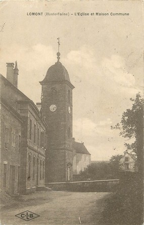 / CPA FRANCE 70 "Lomon, l'église et maison commune"