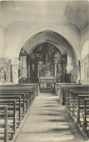 / CPA FRANCE 70 "Chauvirey le Chatel, l'intérieur de l'église"