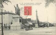 15 Cantal CPA FRANCE 15 "Aurillac, statue du pape Gerbert, Place Monthyon"