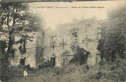 / CPA FRANCE 70 "Chauvirey, ruines de l'ancien château Dessus"