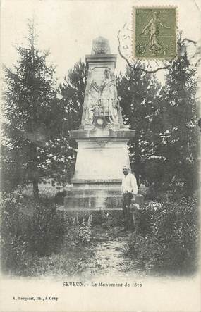 / CPA FRANCE 70 "Seveux, le monument de 1870"