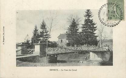 / CPA FRANCE 70 "Seveux, le pont du canal"