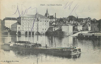 / CPA FRANCE 70 "Gray, les grands moulins"