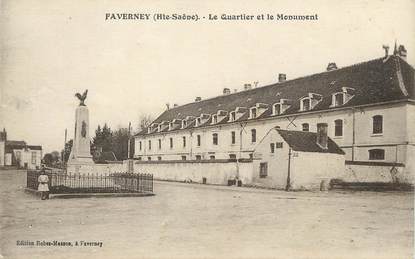 / CPA FRANCE 70 "Faverney, le quartier et le monument"