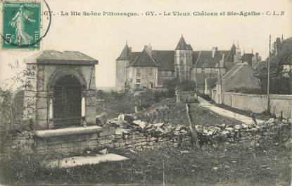 / CPA FRANCE 70 "Gy, le vieux château et Sainte Agathe"