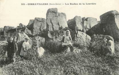 / CPA FRANCE 70 "Corravillers, les roches de la Louvière"