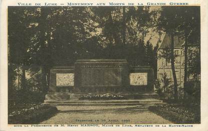 / CPA FRANCE 70 "Ville de Lure, monument aux morts"