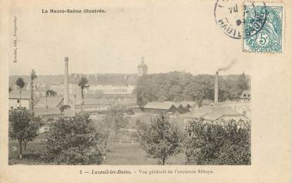 / CPA FRANCE 70 "Luxueil les Bains, vue générale de l'ancienne abbaye"
