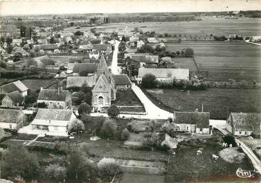 / CPSM FRANCE 71 "Fretterans, vue aérienne sur l'église"