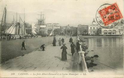 CPA "Cannes, la Jetée Albert Edouard et le Casino Municipal"