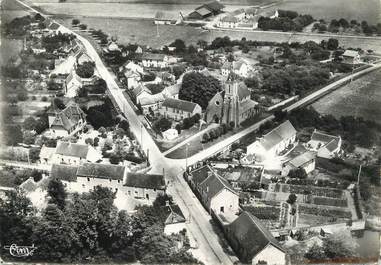 / CPSM FRANCE 77 "Neufmoutiers en Brie, vue générale aérienne"