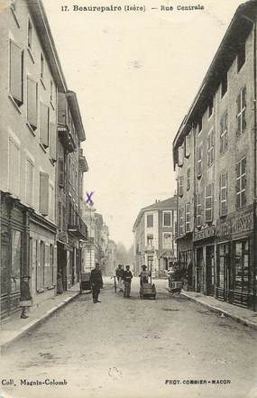 / CPA FRANCE 38 " Beaurepaire, rue centrale"