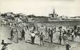 / CPSM FRANCE 34 "Sète, la plage de la Corniche et la chapelle" / VOLLEY