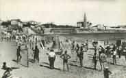 34 Herault / CPSM FRANCE 34 "Sète, la plage de la Corniche et la chapelle" / VOLLEY