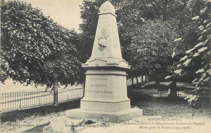 / CPA FRANCE 78 "Septeuil, monument aux morts"
