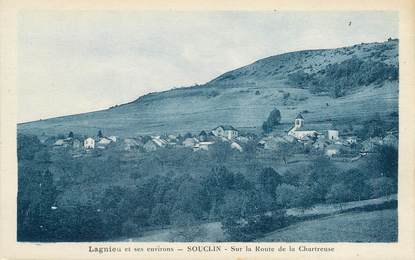 / CPA FRANCE 01 "Souclin, sur la route de la Chartreuse"