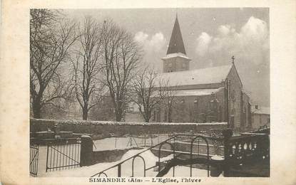 / CPA FRANCE 01 "Simandre, l'église"