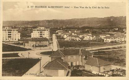 / CPA FRANCE 01 "Saint Maurice de Beynost, une vue de la cité de la Soie"