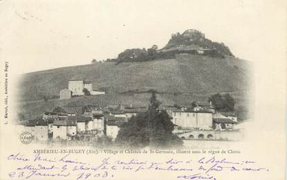 / CPA FRANCE 01 "Ambérieu en Bugey, village et château de Saint Germain"