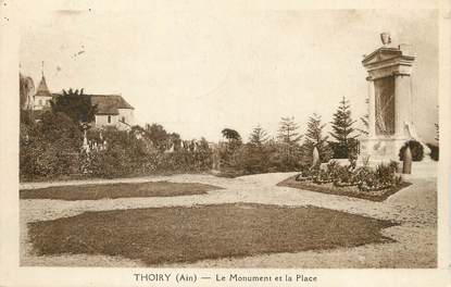 / CPA FRANCE 01 "Thoiry, le monument et la place"