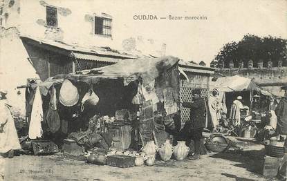 CPA MAROC "Oudja, le bazar marocain"