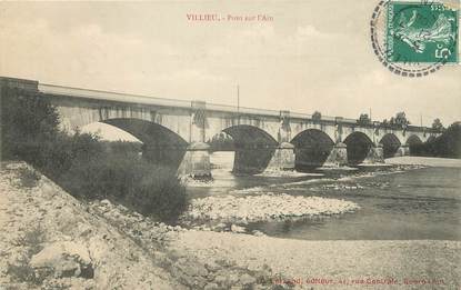 / CPA FRANCE 01 "Villieu, pont sur l'Ain"