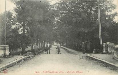 / CPA FRANCE 01 "Neuville sur Ain, allée des tilleuls"