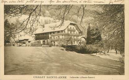 / CPA FRANCE 74 "Sallanches, chalet Saint Anne"